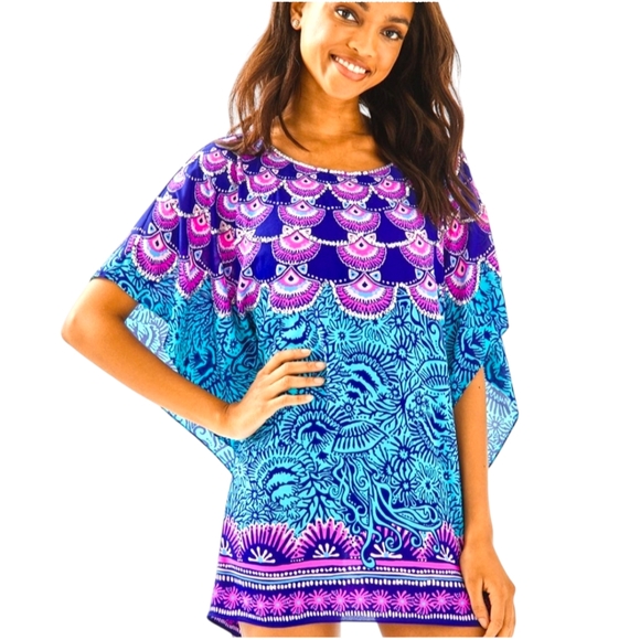 Lilly Pulitzer Other - Lilly Pulitzer Roux Cover-up in Ocean Motion VHTF Size L/XL NWT